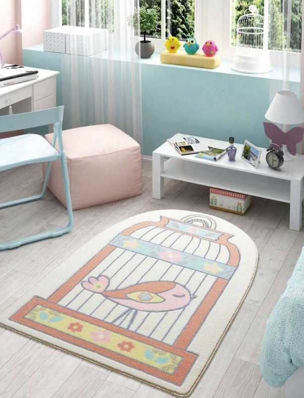 Ковер для детской комнаты Confetti Happy Cage salmon, 150x100 см, разноцвет (2000008481649) - фото 1