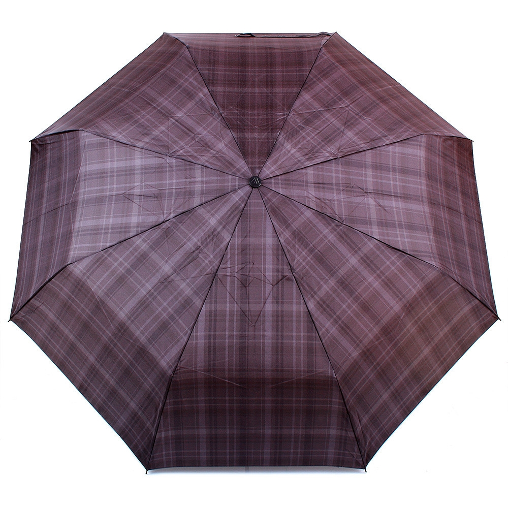 Чоловіча складана парасолька механічна Fulton 99 см коричнева - фото 1