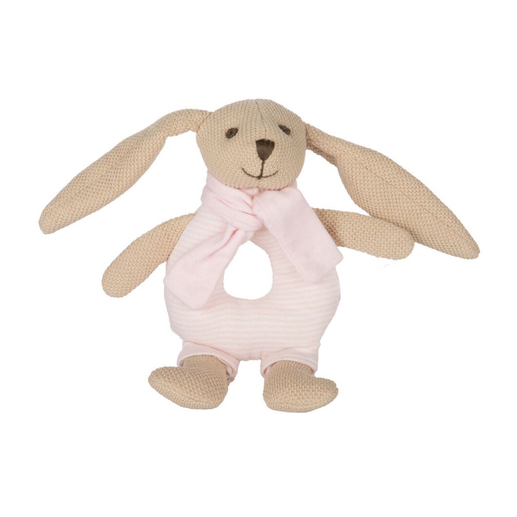 Брязкальце м'яке Canpol babies Кролик, рожевий (80/201_pin) - фото 3