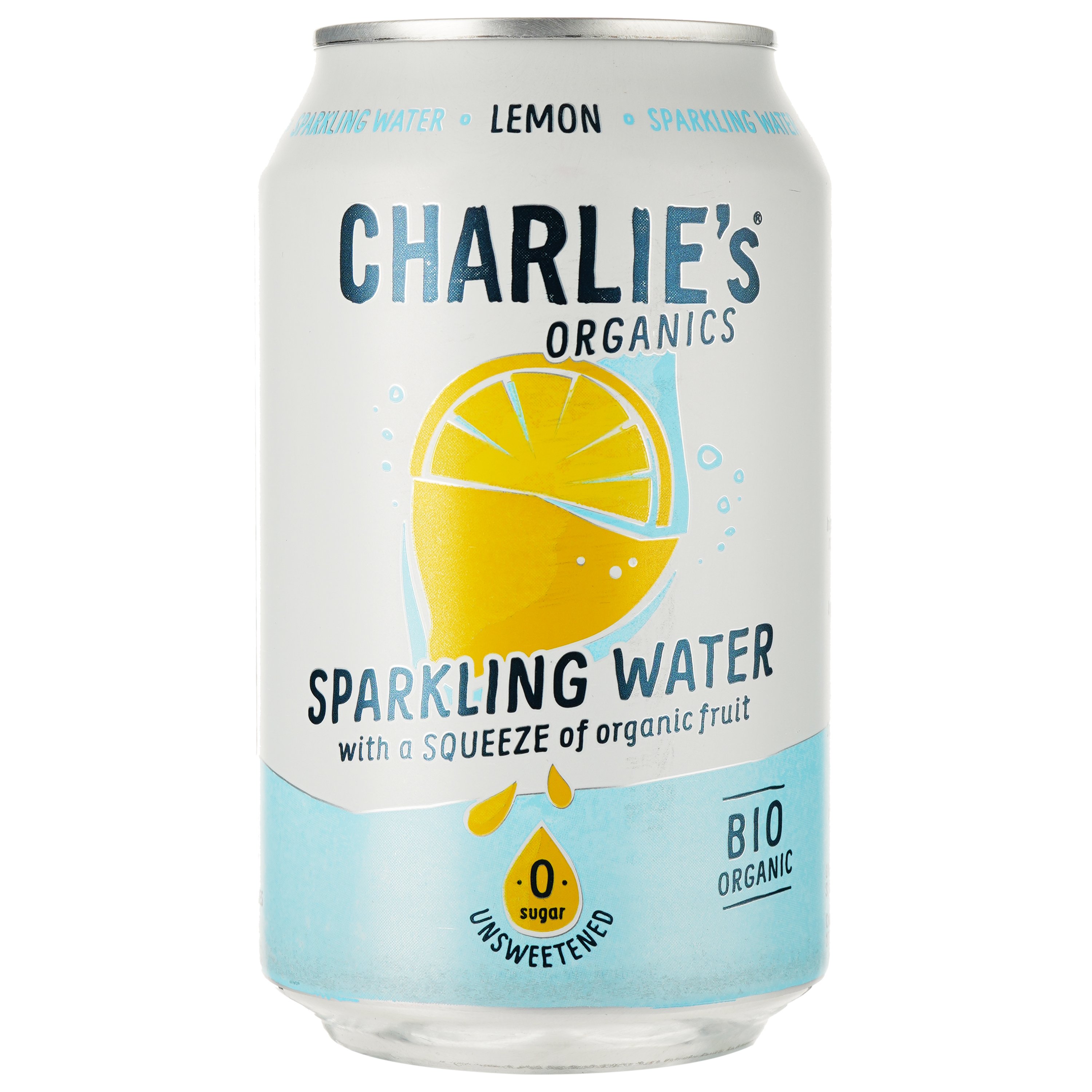 Вода мінеральна Charlie's із соком лимона газована з/б 0.33 л (863548) - фото 1