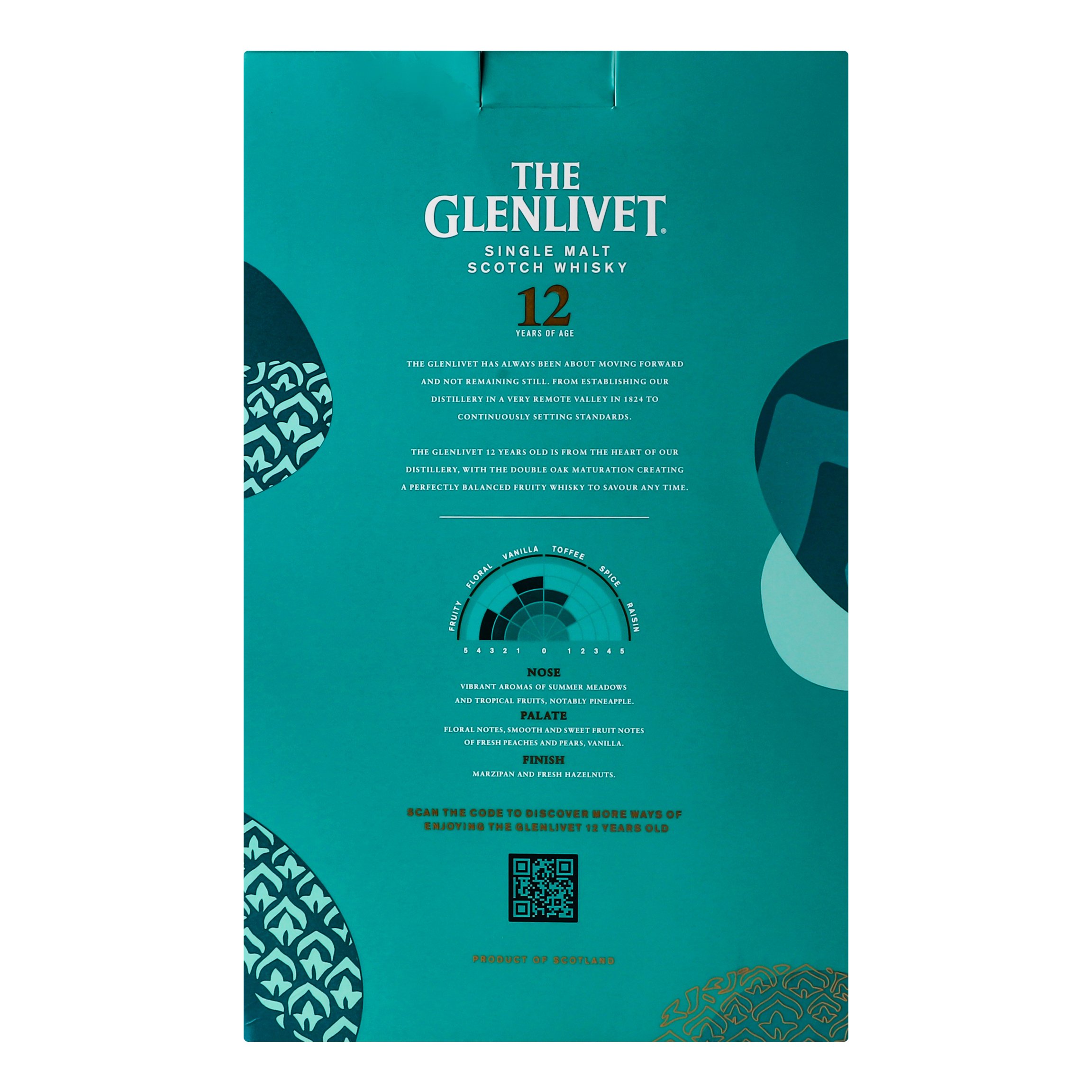 Набор Виски The Glenlivet 12 yo Single Malt Scotch Whisky 40% 0.7 л + 2 бокала - фото 4