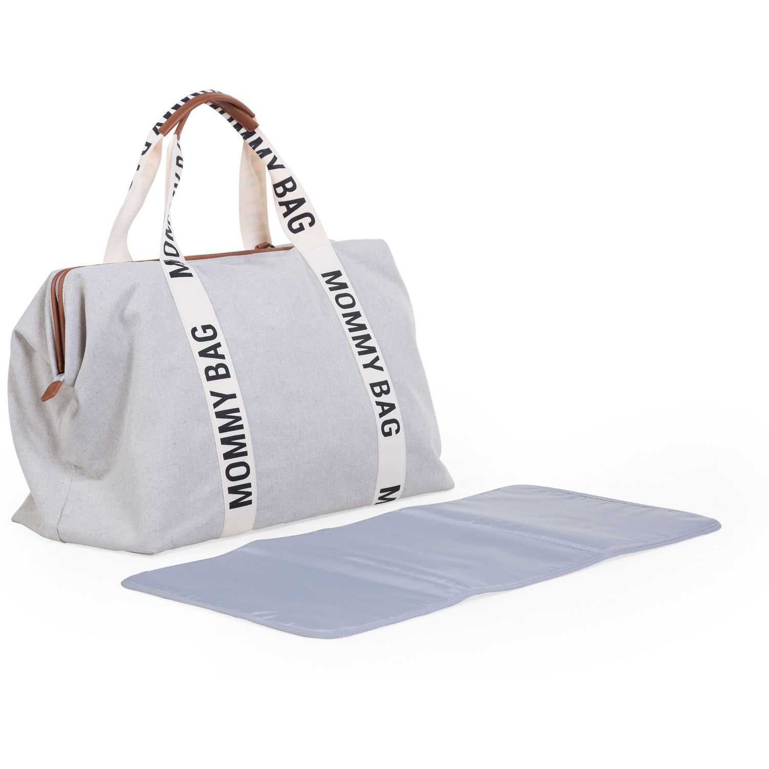 Сумка Childhome Mommy bag Signature - Canvas White, біла (CWMBBSCOW) - фото 5