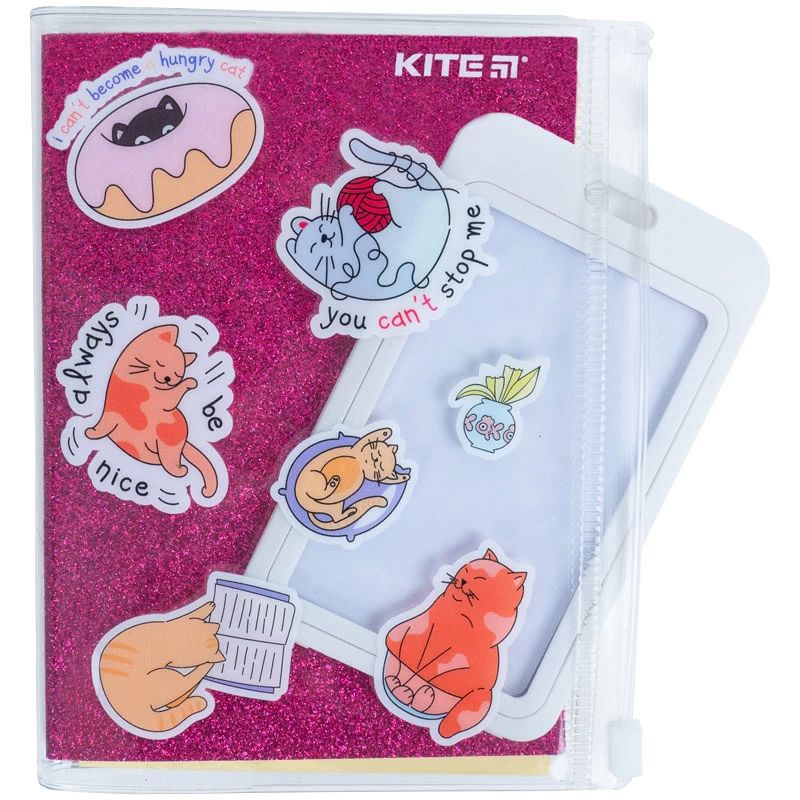 Блокнот Kite Pink cats А6+ в клеточку 80 листов розовый (K22-462-1) - фото 6