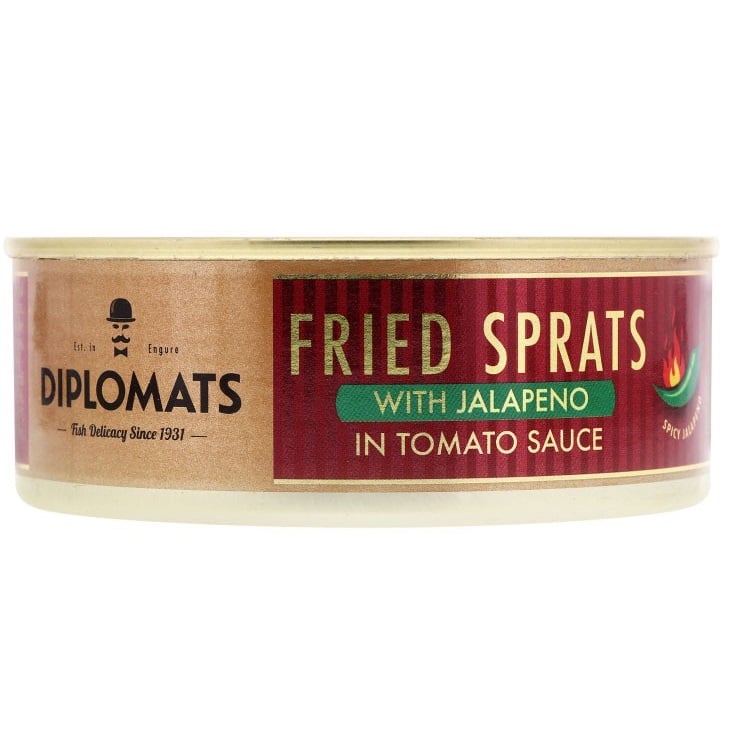 Шпроти Diplomats обсмажені в томатному соусі 240 г (884695) - фото 1