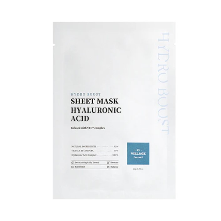 Тканинна маска з гіалуроновою кислотою Village 11 Factory hydro boost sheet mask hyaluronic acid, 23 г - фото 1