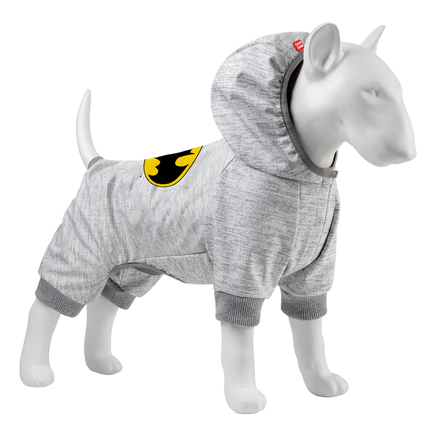 Комбінезон для собак Waudog Clothes, Бетмен лого, софтшелл, XS25 - фото 1