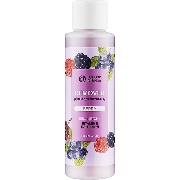 Жидкость для снятия лака Colour Intense Remover Berry без ацетона 100 мл - фото 1