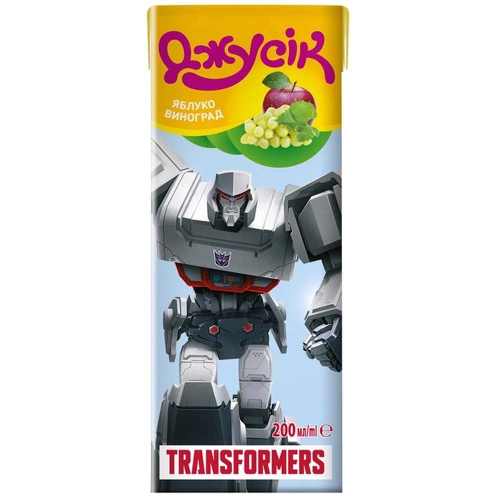 Нектар Джусік Transformers Яблучно-виноградний 200 мл - фото 1