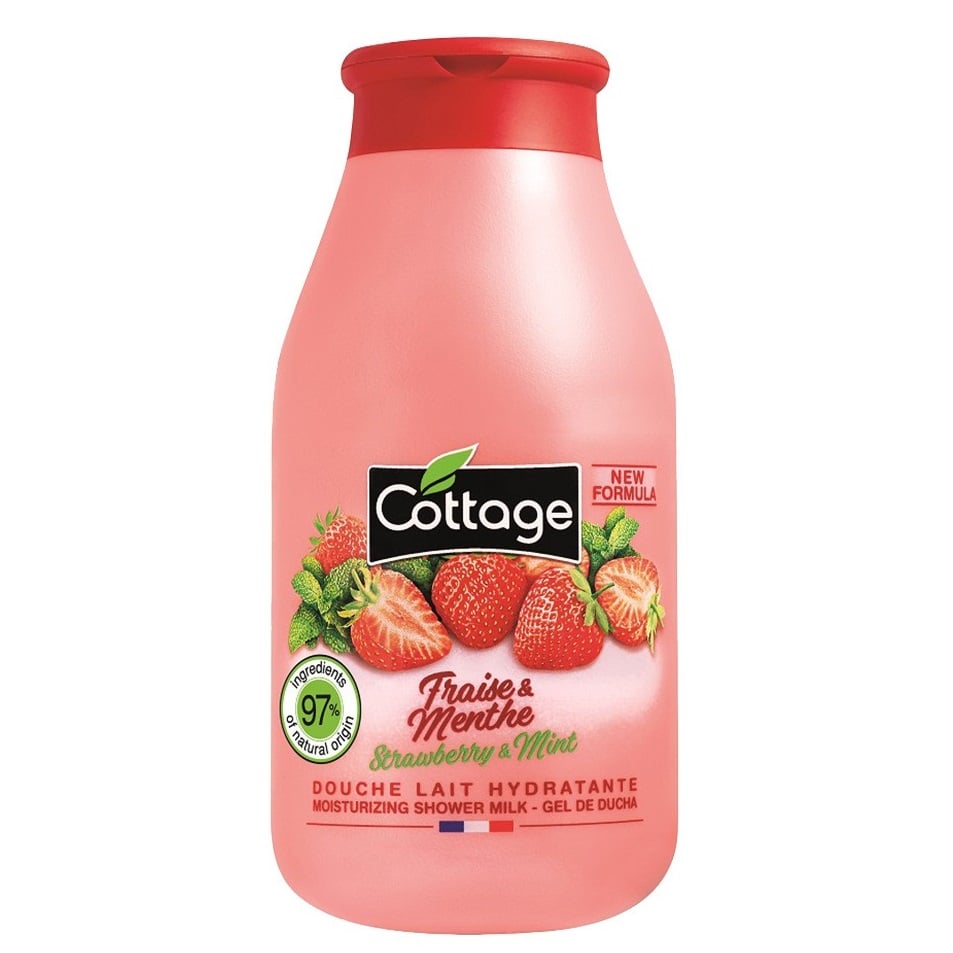 Молочко для душу Cottage Strawberry&Mint зволожуюче, 50 мл - фото 1