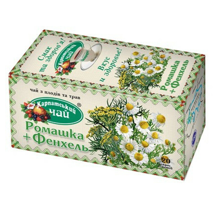 Чай Карпатський чай Ромашка и Фенхель 27 г (20 шт. х 1.35 г) (772207) - фото 2