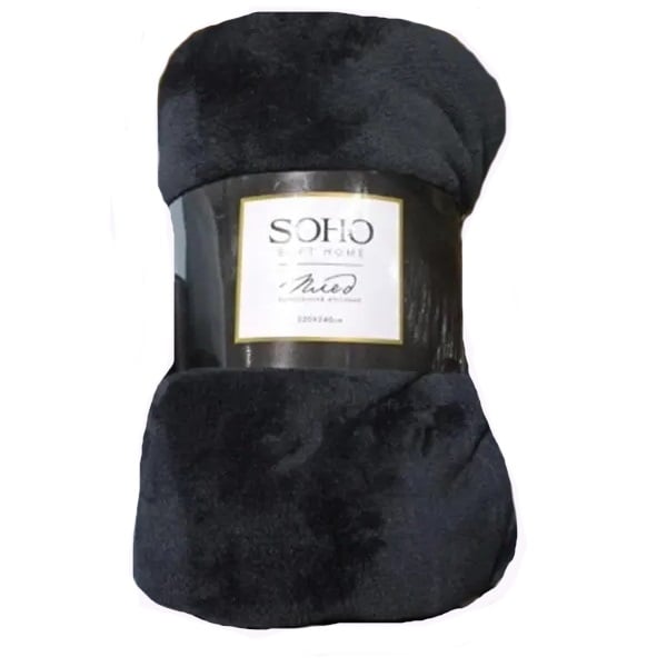 Текстиль для дома Soho Плед Black, 150х200 см (1093К) - фото 1