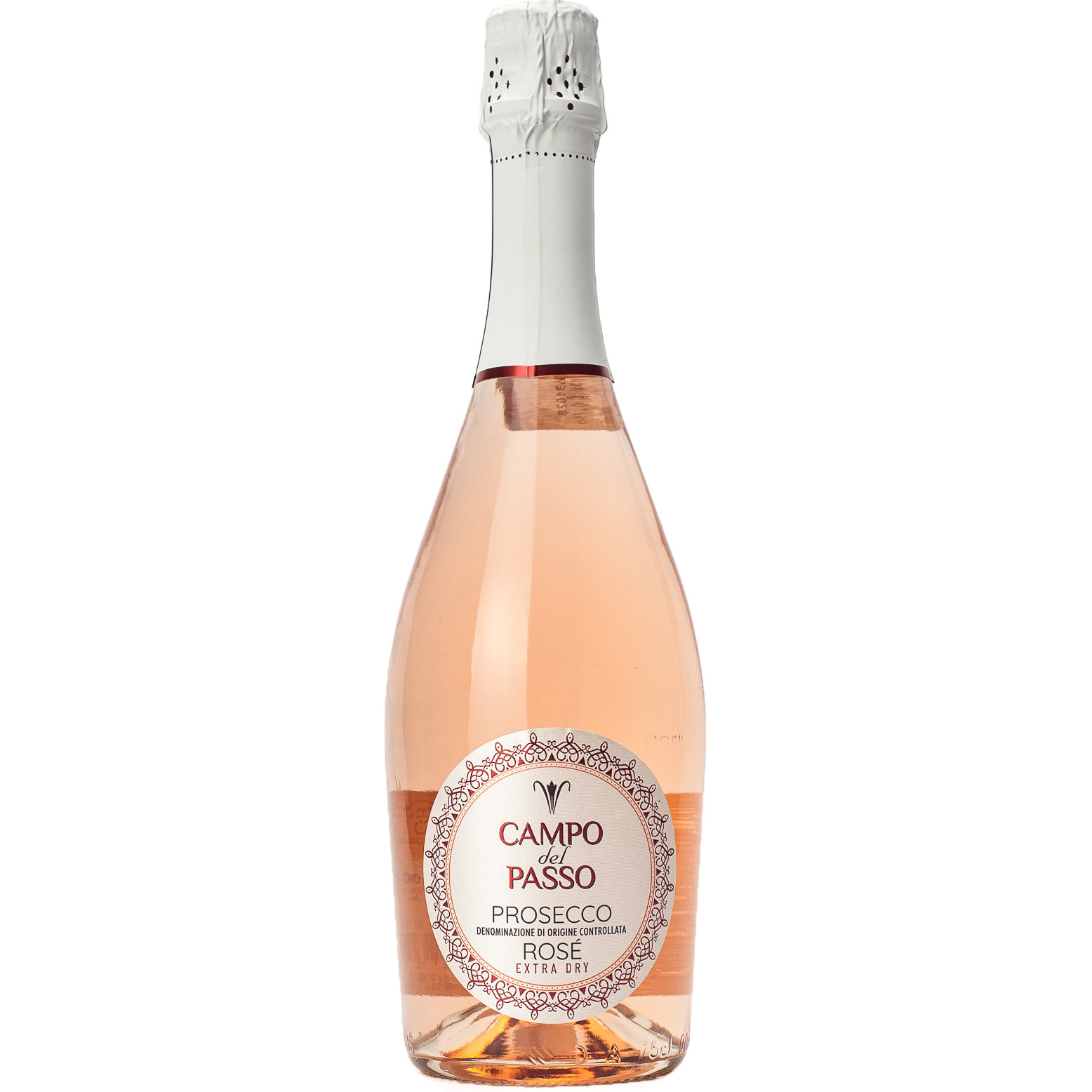 Вино игристое Campo Del Passo Prosecco Rose DOС Extra Dry розовое экстра сухое 0.75 л - фото 1
