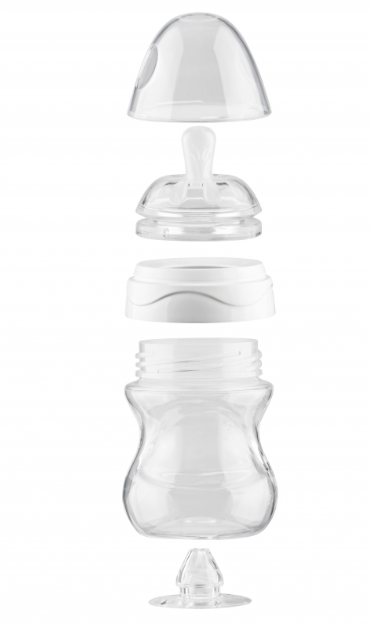 Бутылочка для кормления Nuvita Mimic Cool, антиколиковая, 150 мл, малиновый (NV6012PURPLE) - фото 2