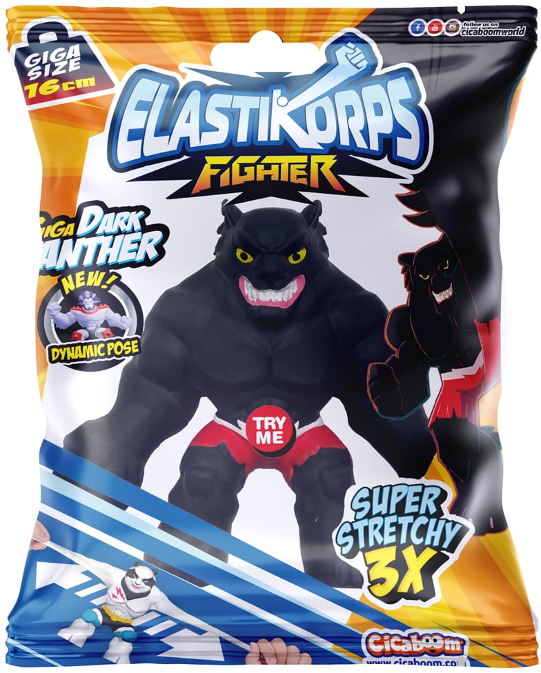 Стретч-игрушка Elastikorps серии Fighter Черная пантера (245) - фото 2
