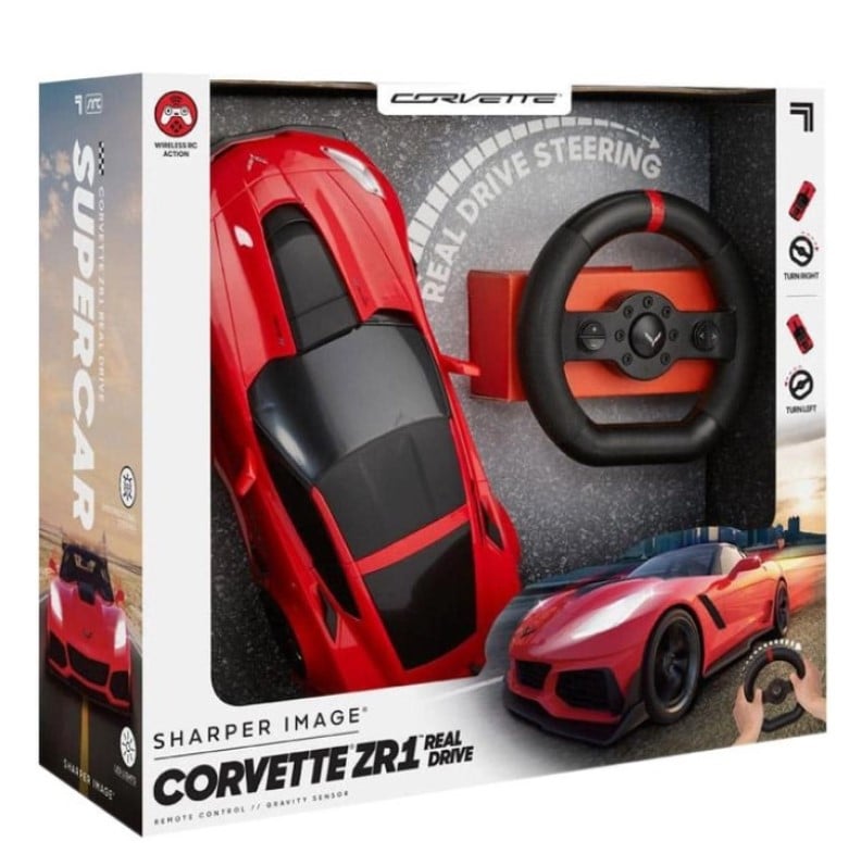 Автомобиль на радиоуправлении Sharper Image Corvette ZR1 1:16, красный (1212016951) - фото 2