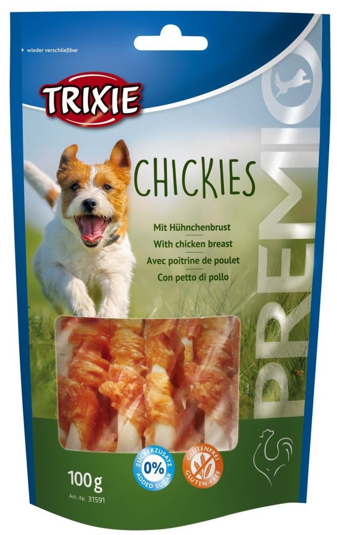 Ласощі для собак Trixie Premio Chickies, з куркою, 100 г - фото 1
