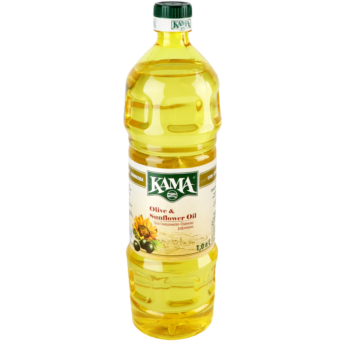 Олія соняшниково-оливкова Кама рафінована 900 г - фото 1