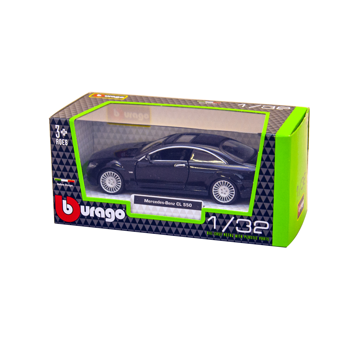 Автомодель Bburago Mercedes Benz CL-550 1: 32 чорний (18-43032) - фото 6