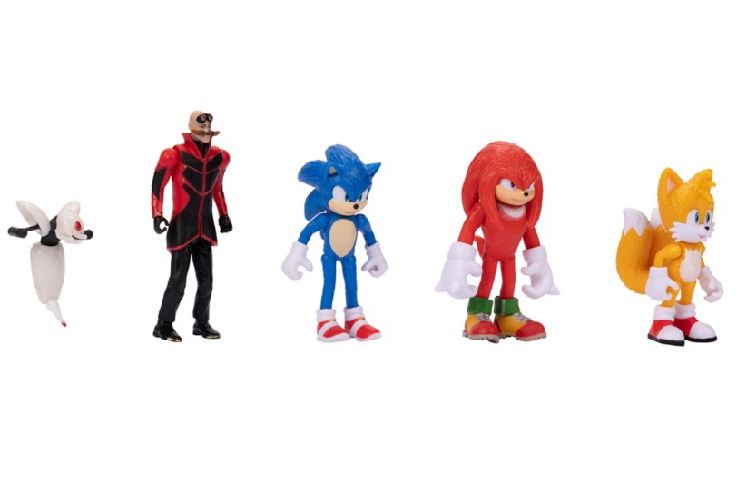 Набір ігрових фігурок Sonic the Hedgehog 2 Сонік та друзі, 5 фігурок, 6 см (412684) - фото 6