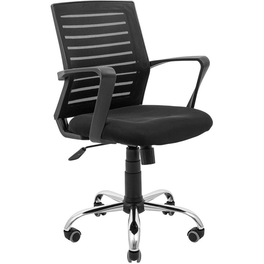 Кресло офисное Richman Флеш Ю Хром М-1 Tilt сетка черный (RCM-1123) - фото 1