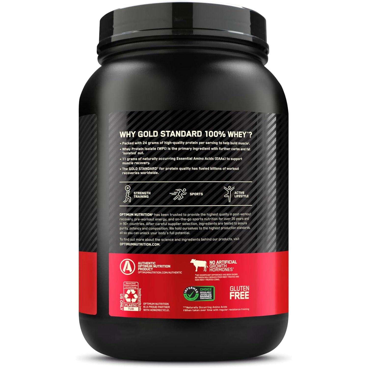 Сироватковий протеїн Optimum Nutrition Whey Gold Standard Chocolate hazelnut 907 г - фото 3