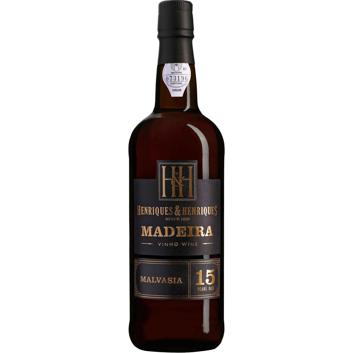 Вино Henriques&Henriques Madeira 15yo Malvasia, белое, сладкое, 20%, 0,5 л - фото 1