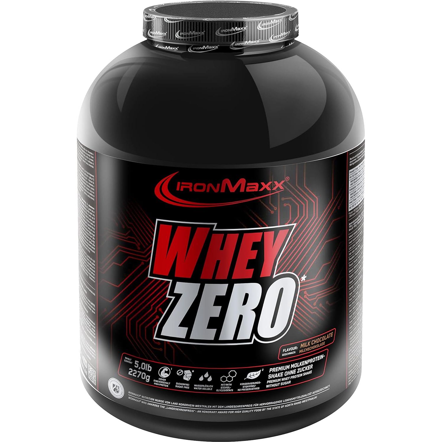Протеїн IronMaxx Whey Zero Молочний шоколад 2.27 кг - фото 1