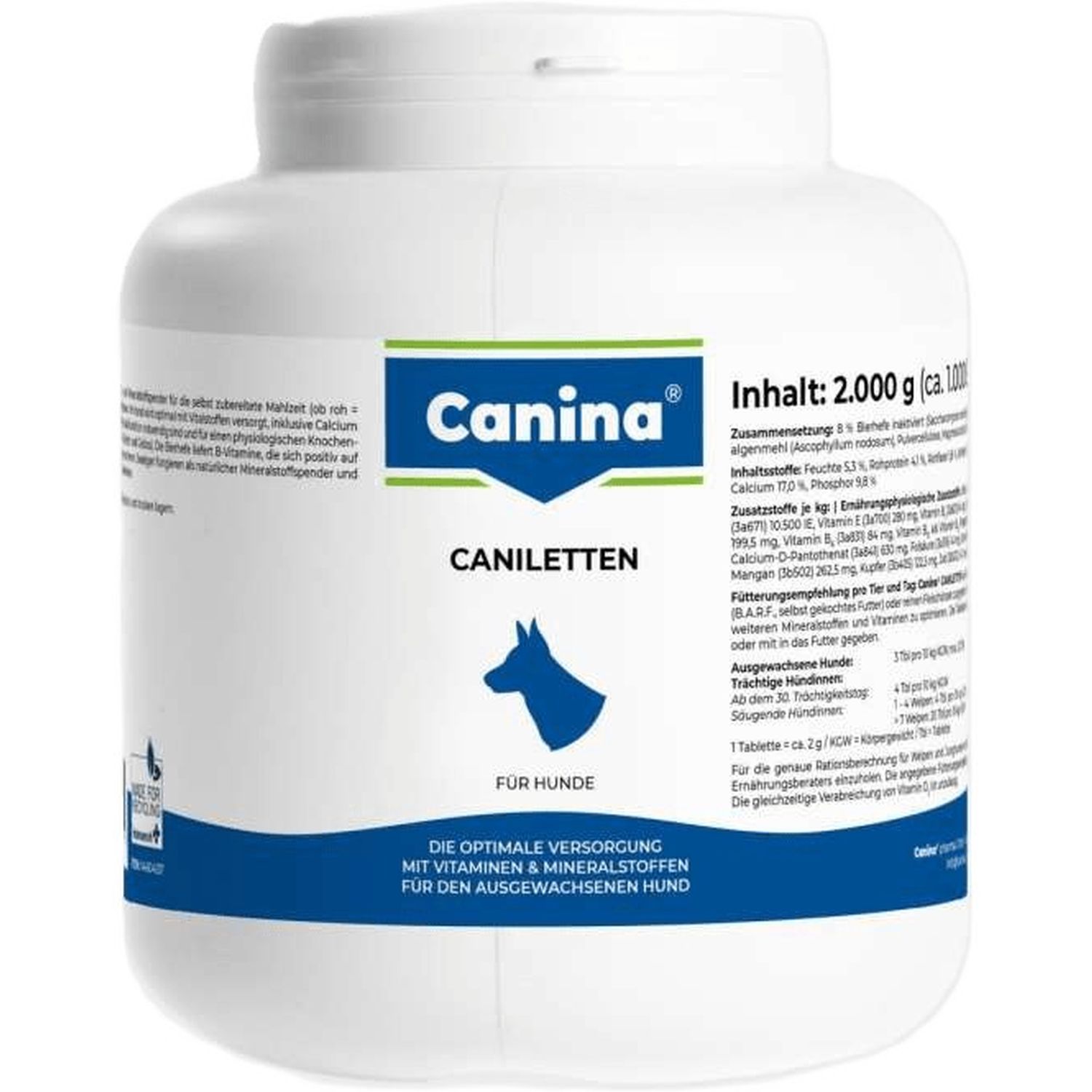 Вітаміни Canina Caniletten для дорослих собак, 1000 таблеток - фото 1