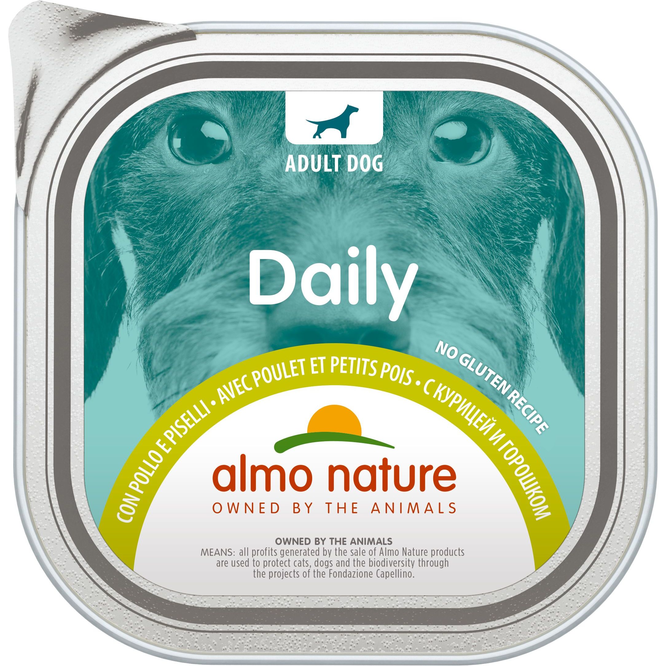 Влажный корм для собак Almo Nature Daily Dog курица и горох 300 г - фото 1