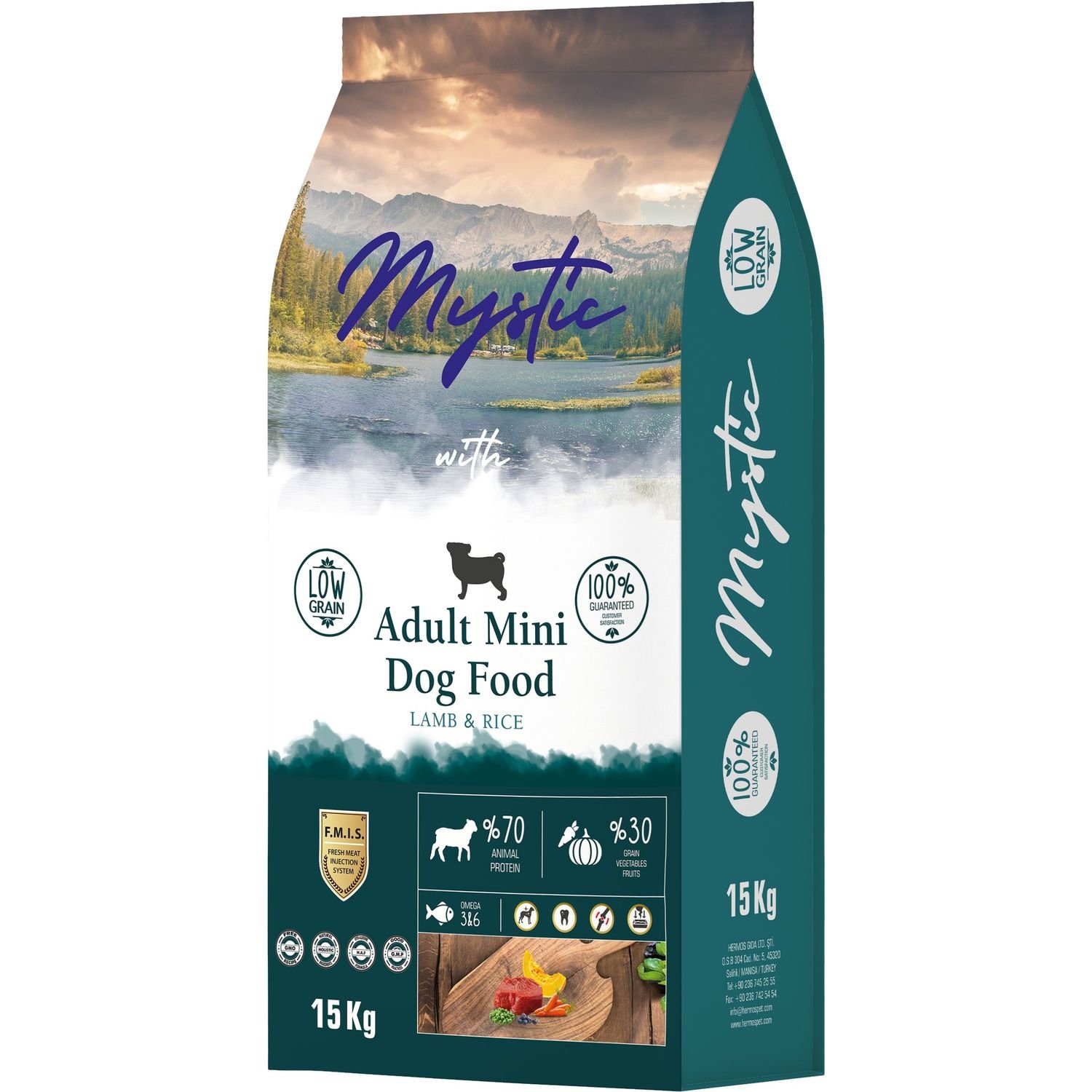 Сухий корм для дорослих собак малих порід Mystic з ягням та рисом, 15 кг - фото 1