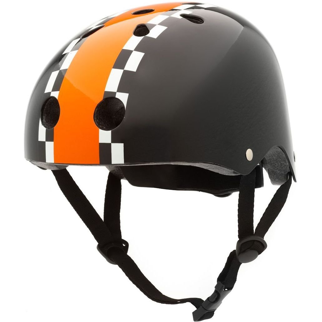 Велосипедный шлем Trybike Coconut, 47-53 см, черный с оранжевым (COCO 5S) - фото 1
