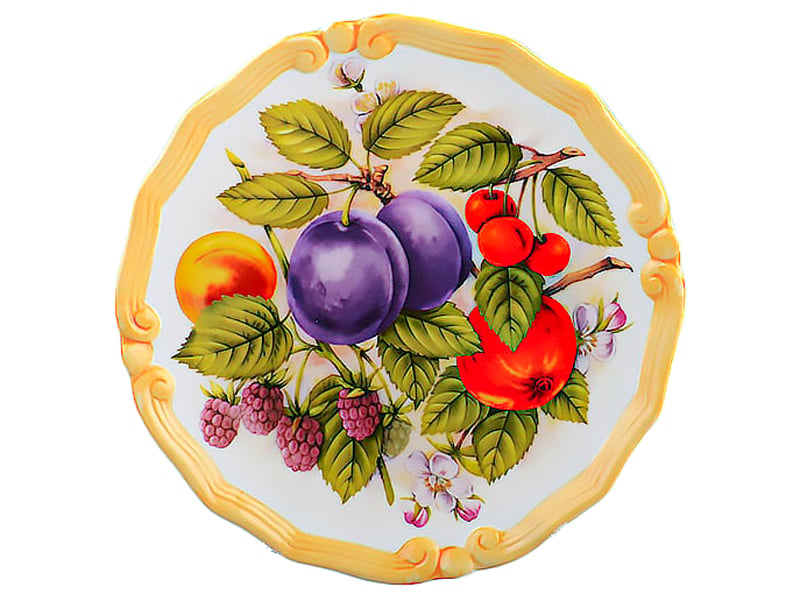 Декоративная тарелка Lefard Сливы, 21х3 см (451-156) - фото 1
