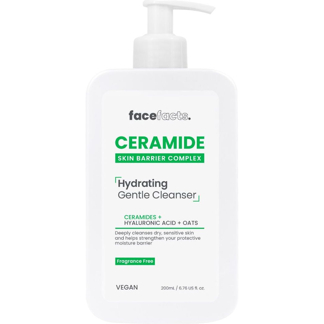 Зволожуючий засіб з керамідами для очищення шкіри обличчя Face Facts Ceramide Skin Barrier Complex Hydrating Gentle Cleanser 200 мл - фото 1