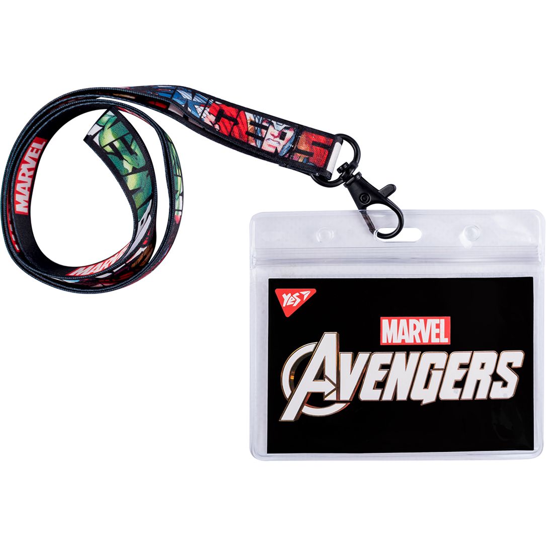 Бейдж Yes Marvel Avengers на ленте, горизонтальный (940226) - фото 1
