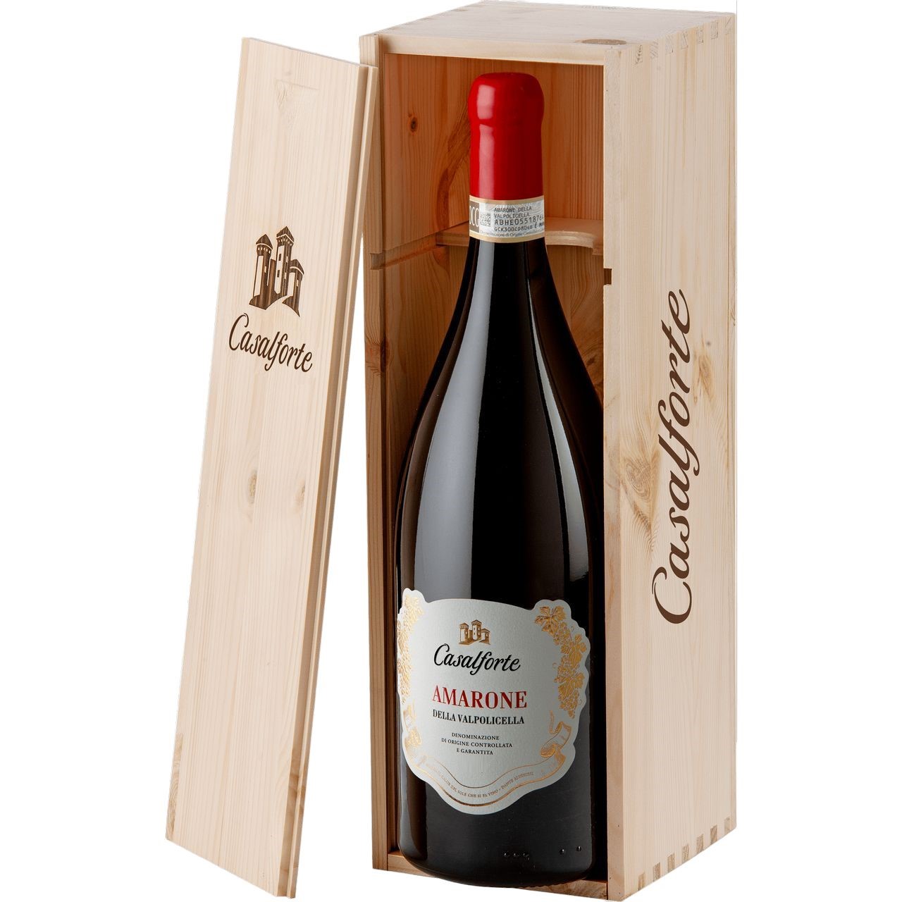 Вино Casalforte Amarone della Valpolicella червоне сухе 1.5 л, в коробці - фото 1