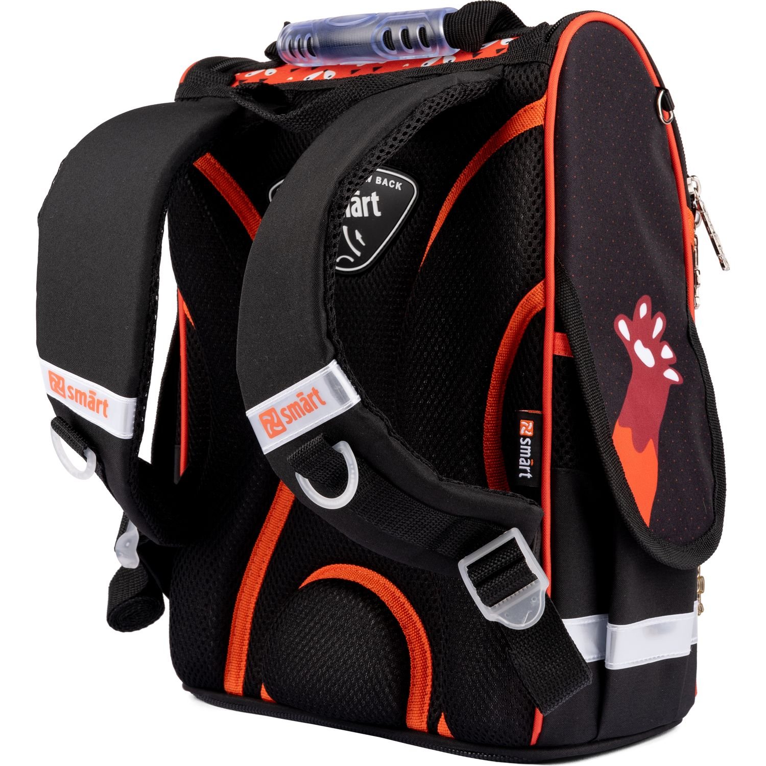 Рюкзак шкільний каркасний Smart PG-11 Foxy, черный с оранжевым (558994) - фото 3