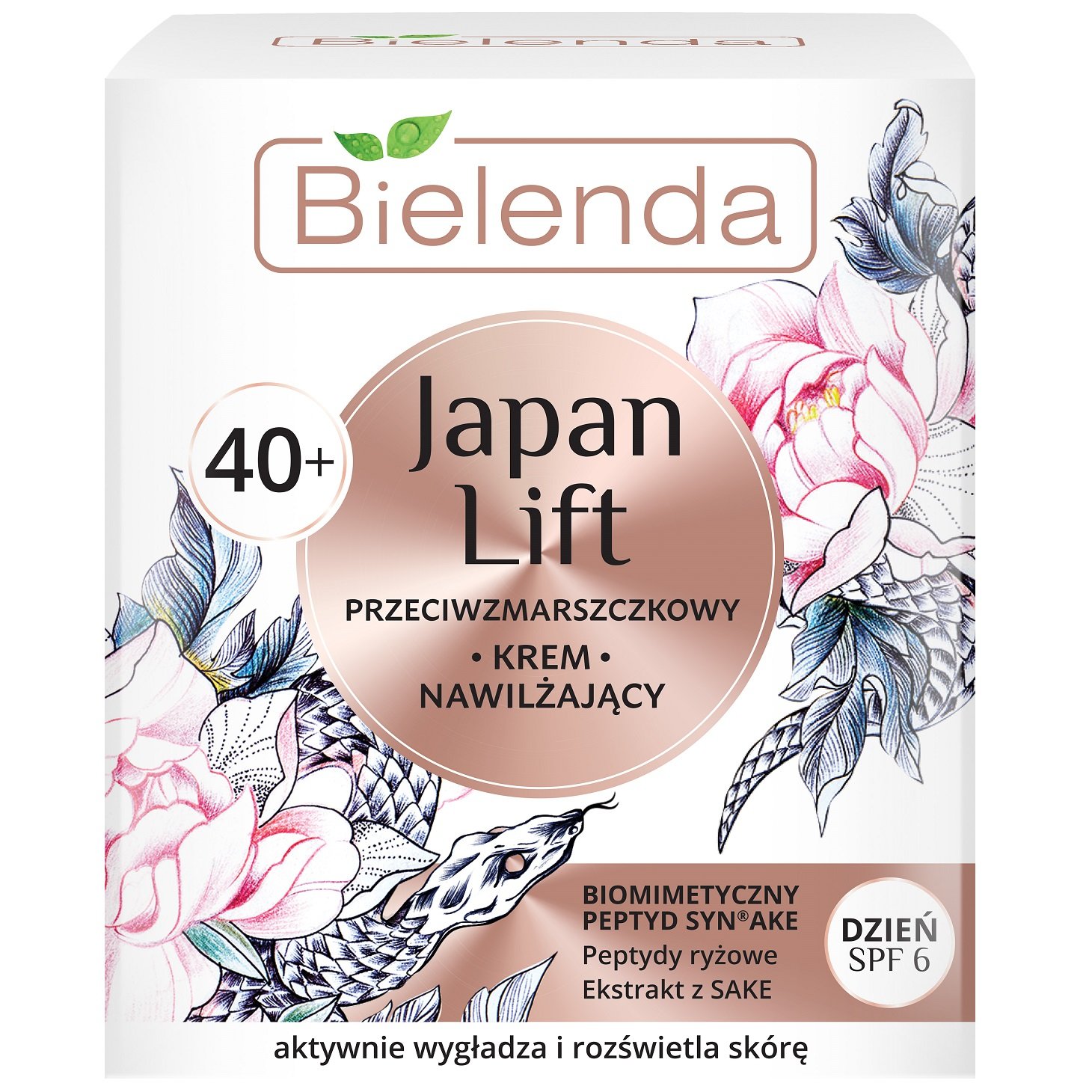 Дневной увлажняющий крем Bielenda Japan Lift против морщин, 40+, SPF 6, 50 мл - фото 1