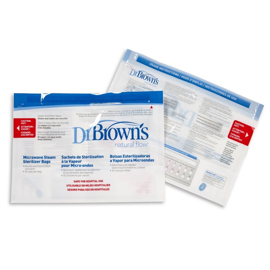 Пакеты для стерилизации в микроволновой печи Dr. Brown's, 5 шт. (960) - фото 2