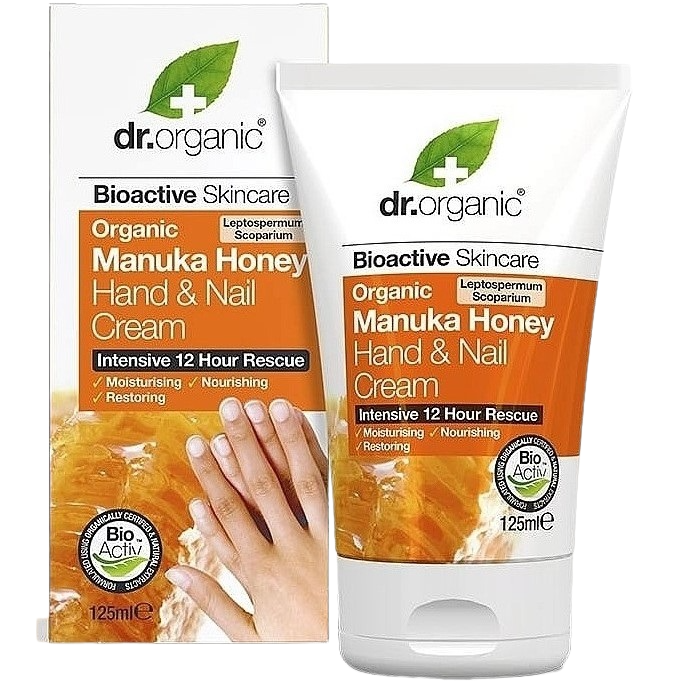 Крем для рук и ногтей Dr. Organic Bioactive Skincare Manuka Honey Hand & Nail Cream, 125 мл - фото 2
