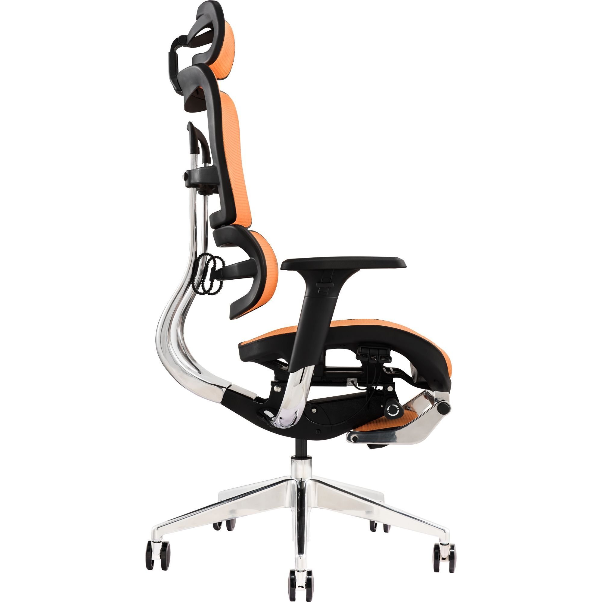 Офисное кресло GT Racer X-802L (W-23), оранжевое (X-802L Orange (W-23)) - фото 3