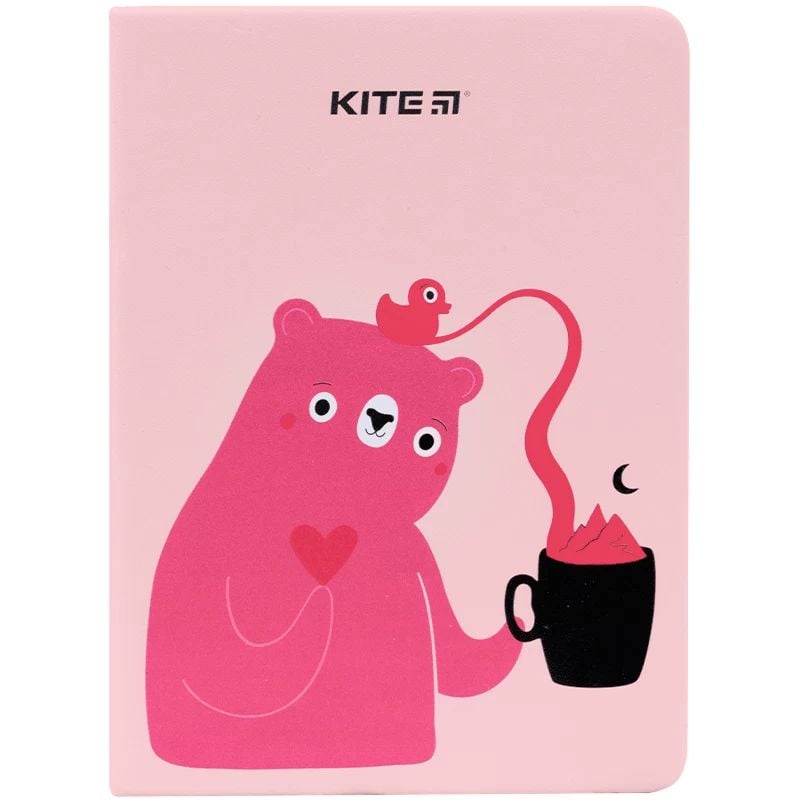 Блокнот Kite Pink Bear B6 в клеточку 96 листов розовый (K22-464-1) - фото 2