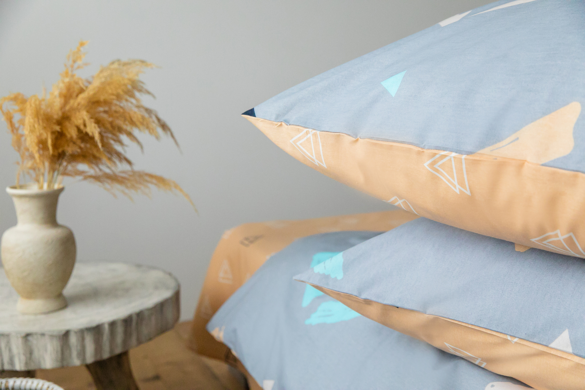 Комплект постельного белья ТЕП Soft dreams Rhombus двуспальный серый с бежевым (2-03858_25502) - фото 3