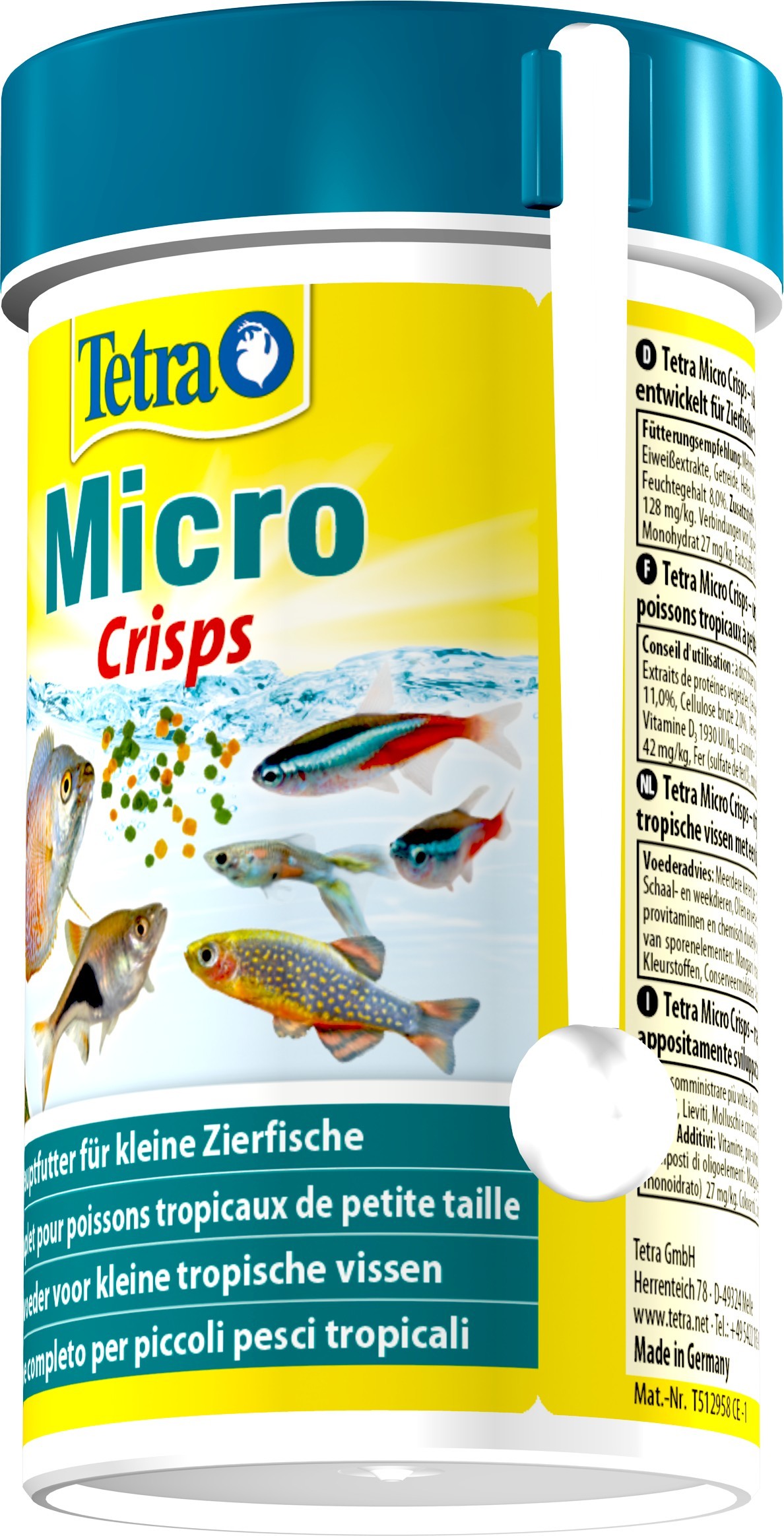 Корм для мелких рыбок Tetra Micro Crisps микрочипсы 100 мл - фото 2