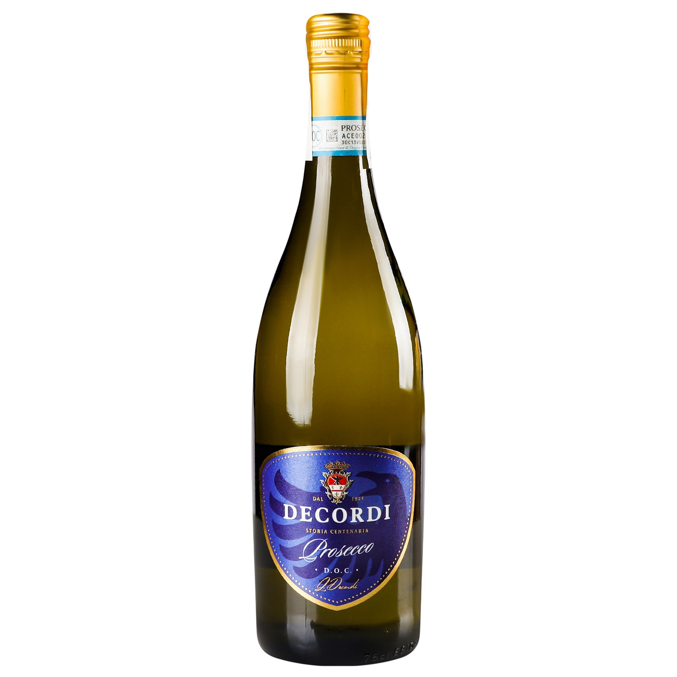 Вино игристое Decordi Prosecco Frizzante, белое, брют, 11%, 0,75 л - фото 1