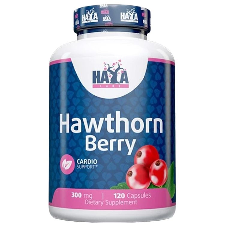 Ягоды Боярышника Haya Labs Hawthorn Berry 300 мг 120 капсул (820208) - фото 1