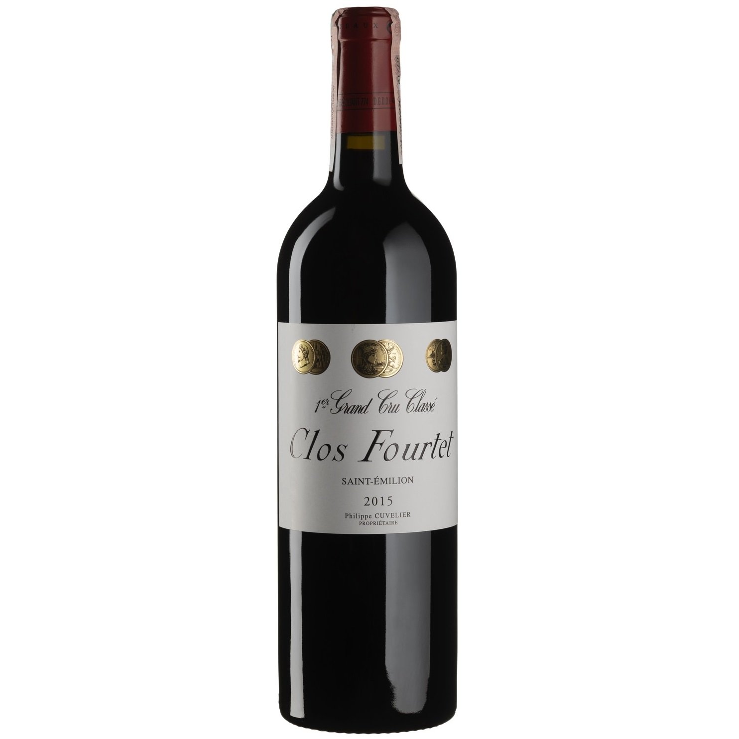 Вино Chateau Clos Fourtet Saint-Emilion 1er Grand Cru Classe 2015, красное, сухое, 14%, 0,75 л (839529) - фото 1