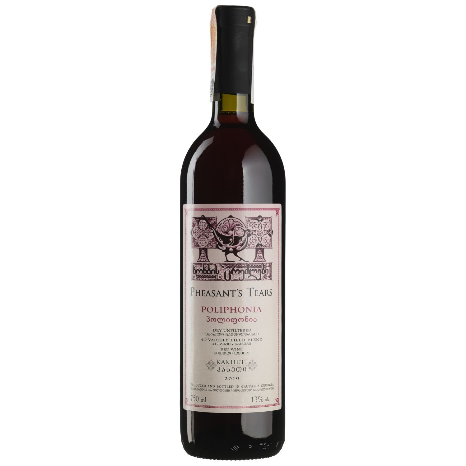 Вино Pheasant's Tears Poliphonia, красное, сухое 0,75 л (94923) - фото 1