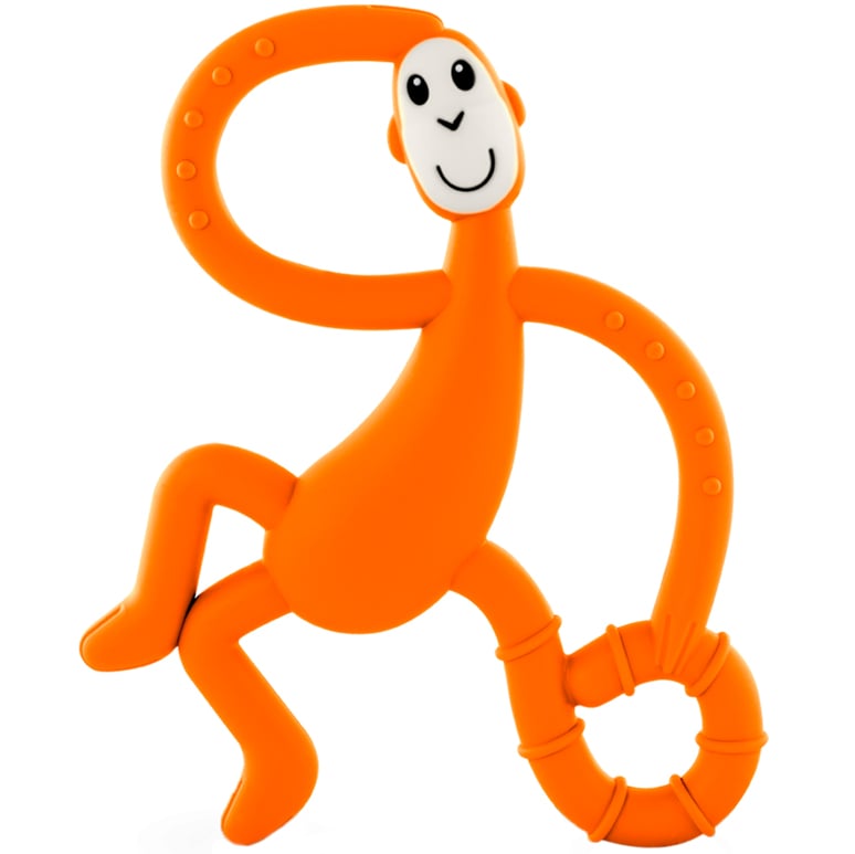 Игрушка-прорезыватель Matchstick Monkey Танцующая Обезьянка, 14 см, оранжевая (MM-DMT-005) - фото 1