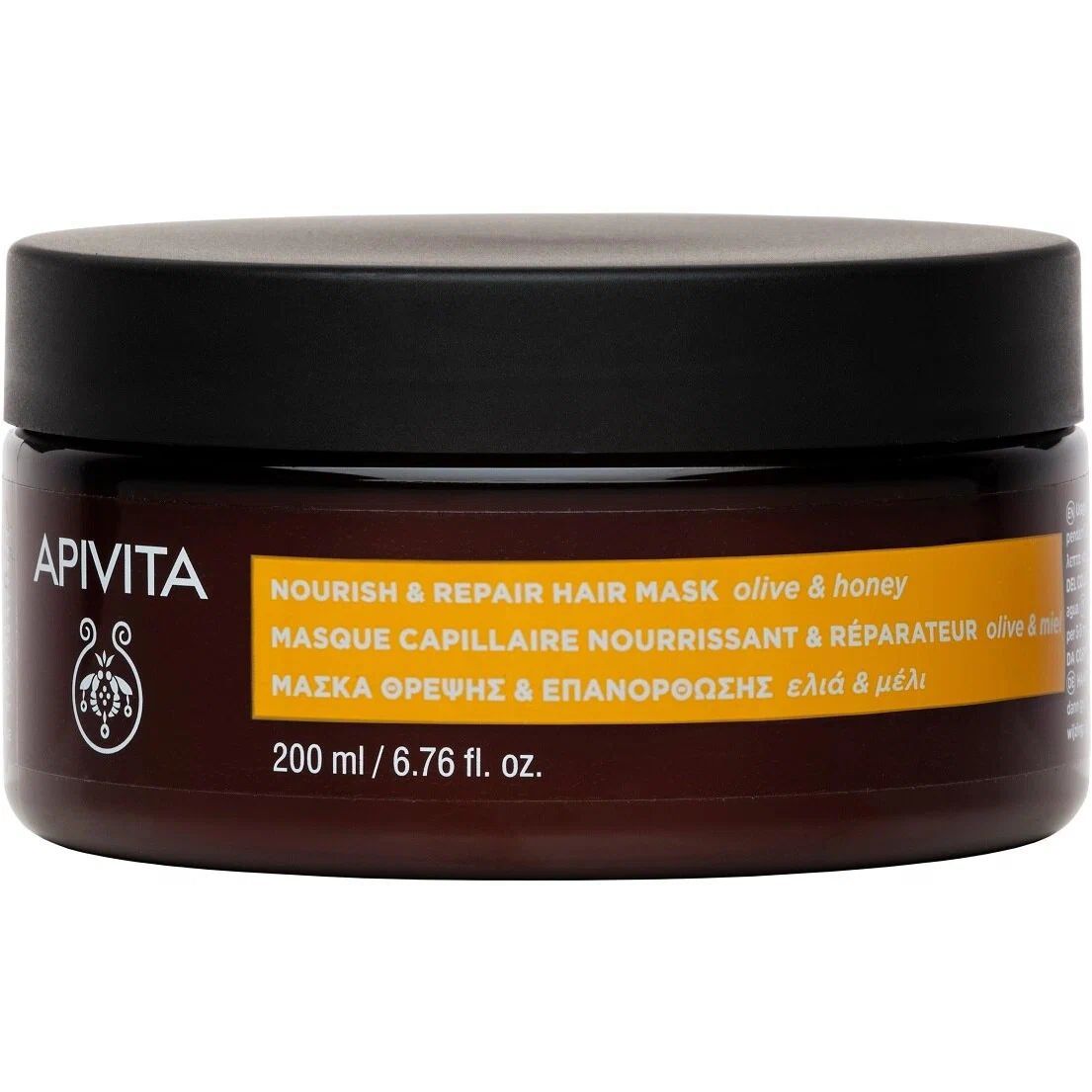 Маска для волос Apivita Питание и восстановление, с оливой и медом, 200 мл - фото 1