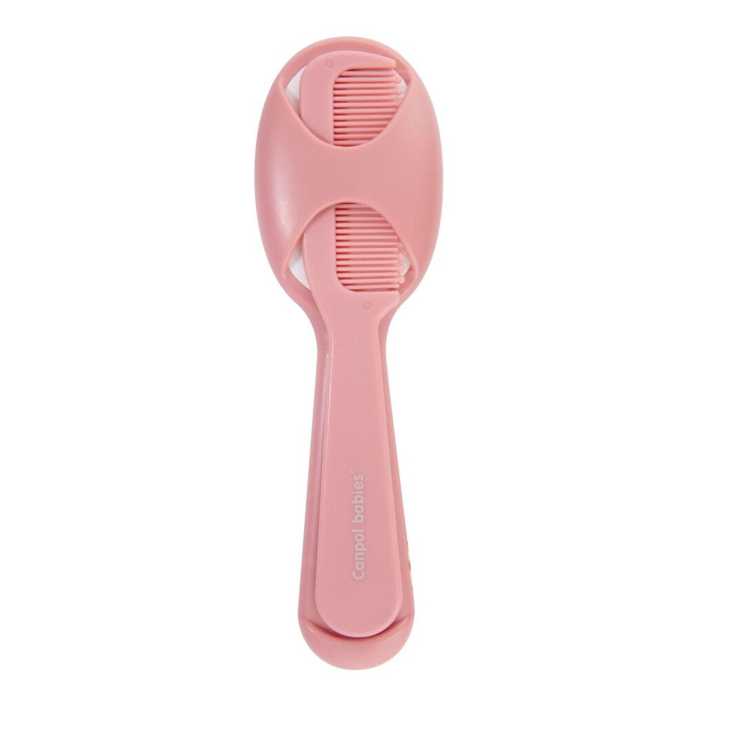 Щітка для волосся з гребінцем Canpol babies, рожевий (56/160_pin) - фото 6